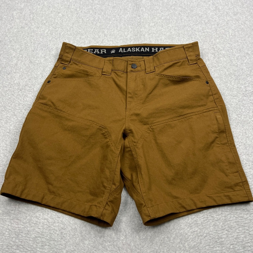 Alaskan Hardgear Stone Run Shorts Men's 34 Brown Canvas Standard Fit 9" 13400